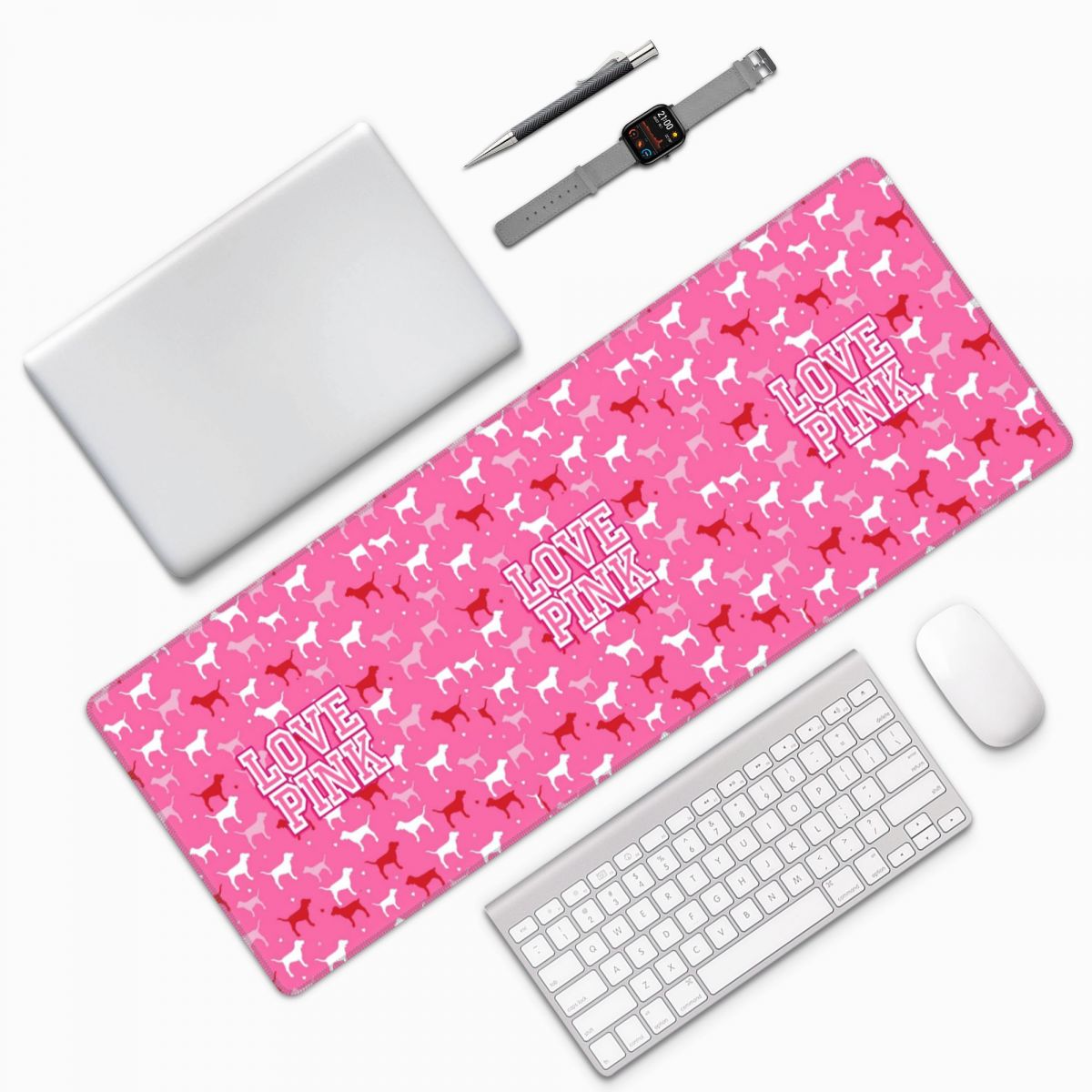 Pc Gaming Pink - Love Pink Large Mouse Pad Computer