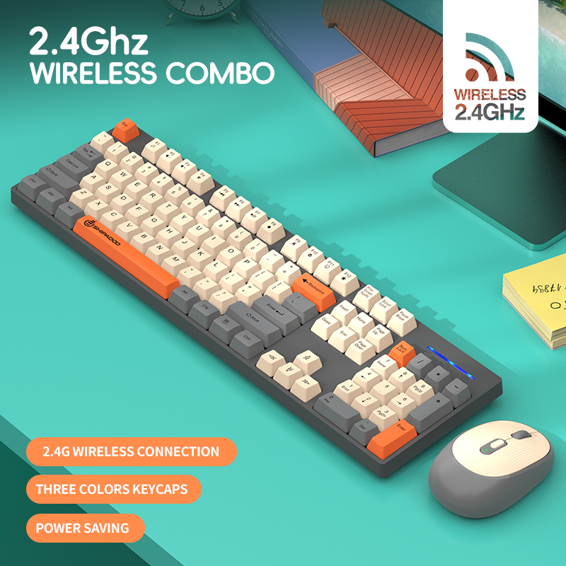 2.4G Wireless 104Keys Full-Siz - Pc Gaming Fullset 评论和价格
