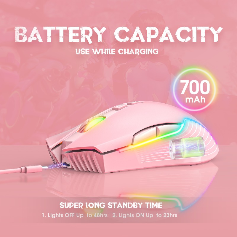 ONIKUMA CW905 Wireless/Wire Ga - Pc Gaming Pink 评论和价格