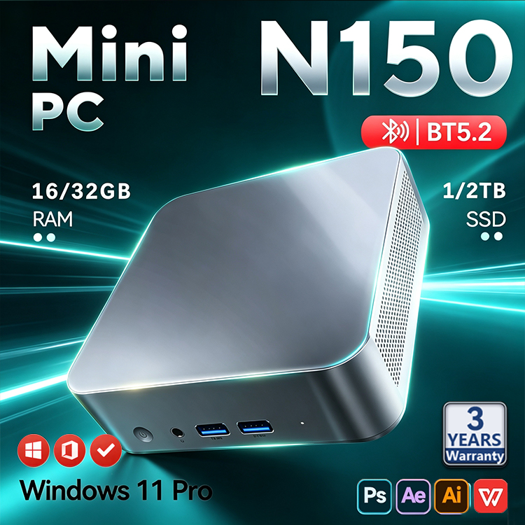 2026 Intel N150 Mini PC Protab - Pc Gaming Intel 评论和价格