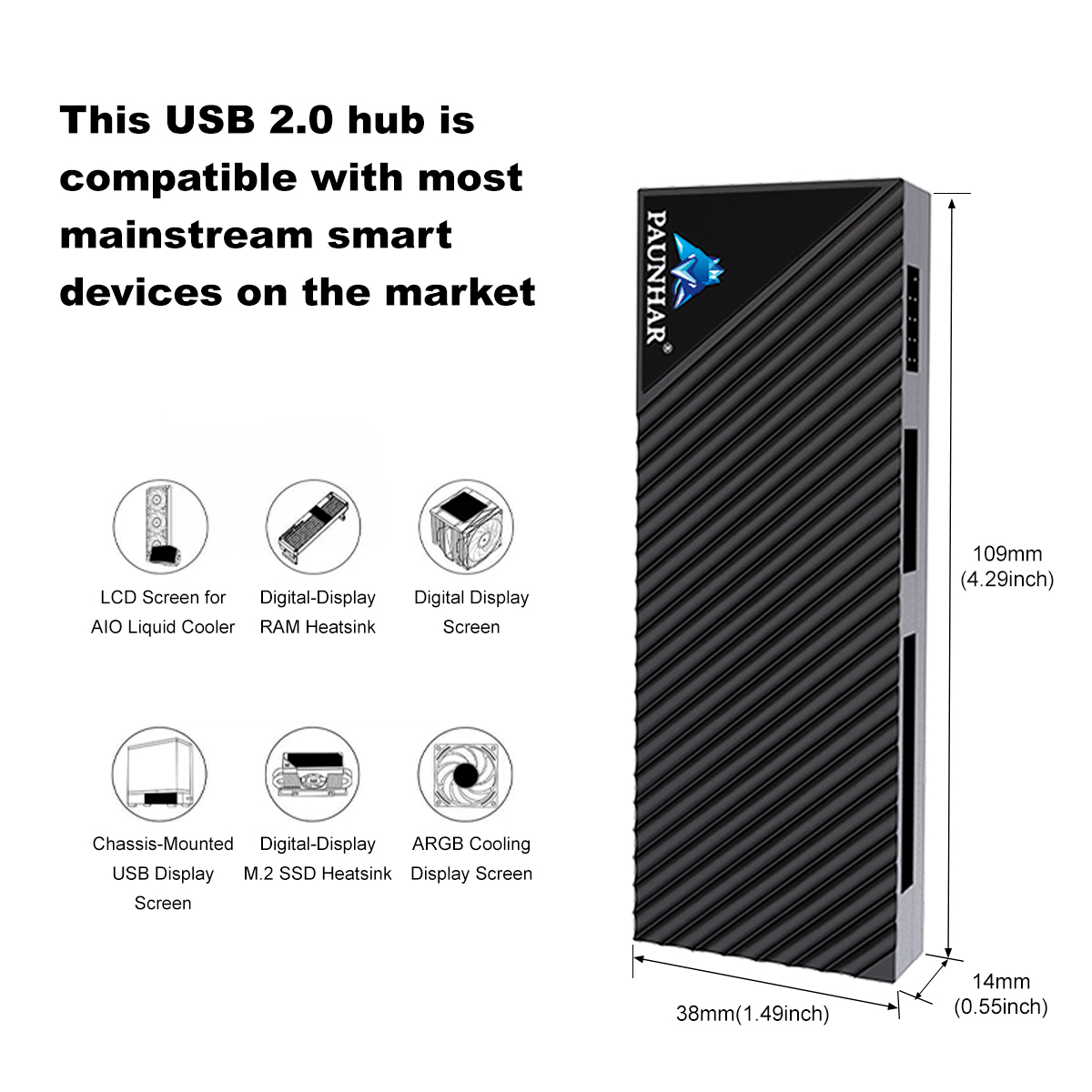 USB 2.0 9Pin 1-to-5 Magnetic H - Pc Gaming Liquid 评论和价格